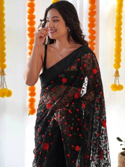 BT 364 BY SAGAR IMPEX DESIGNER BOLLYWOOD NET SAREE WHOLESALER IN INDIA